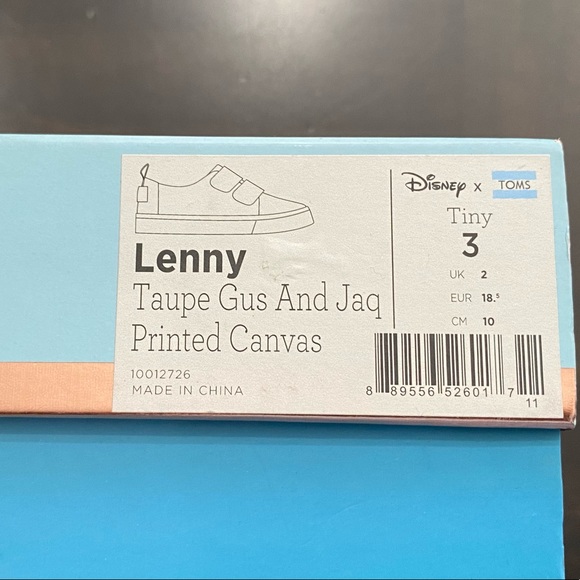 TOMS & DISNEY Luca Blue Cinderella Printed Canvas - Picture 7 of 9